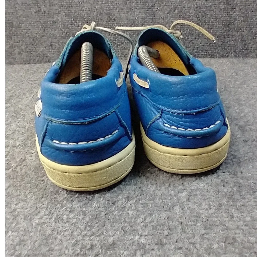 Le Coq Sportif Cutter Blue Leather Boat Shoes Mens 11.5 Deck Shoes Loafers